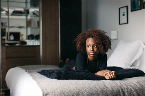 black girl in bed|7,840 Black Woman Laying On Bed .